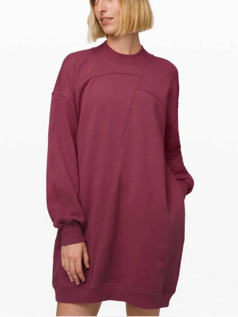 2019 Lululemon Broken Beats Sweater Dress Plumful Oversized Retired Size S